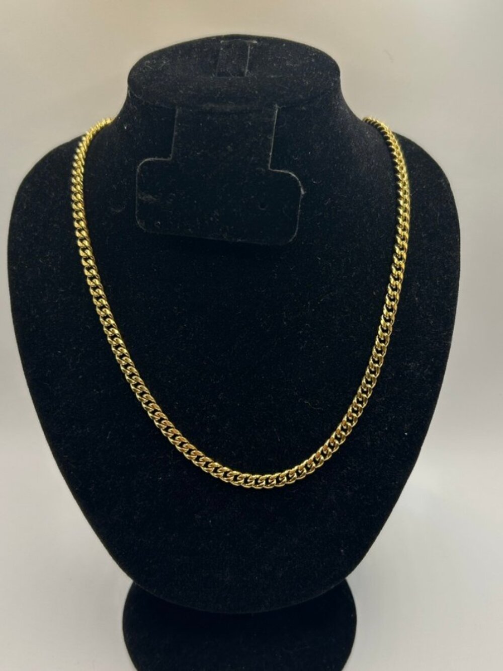 Real Gold Cuban Chain 5mm 22 Inch Mens Plated Miami Solid Layering Everyday